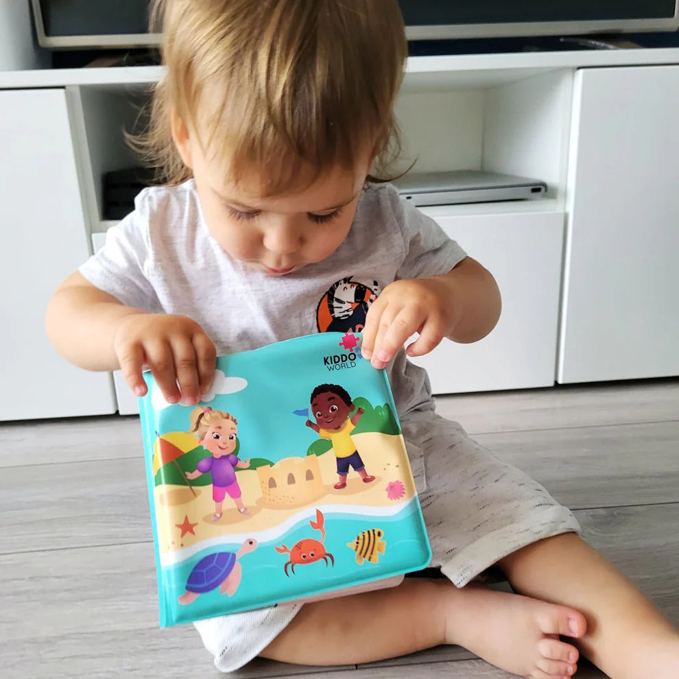 Wasser-Malbuch – MEERES-TIERCHEN, Malen mit Wasser, wiederverwendbar (8 Seiten, 6–24 Monate)