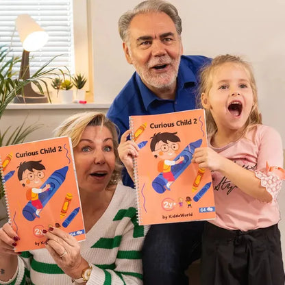 Curious Child 2 – Schreib- und Wischheft zum Schreibenlernen, wiederverwendbar (64 Seiten, 2–5 Jahre)