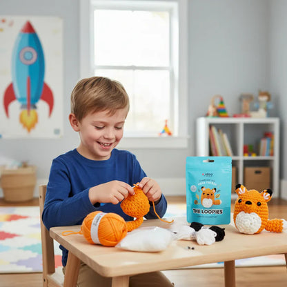 The Loopies 2+1 – Häkelset | 3 niedliche Figuren | Für Kinder ab 10+ Jahren