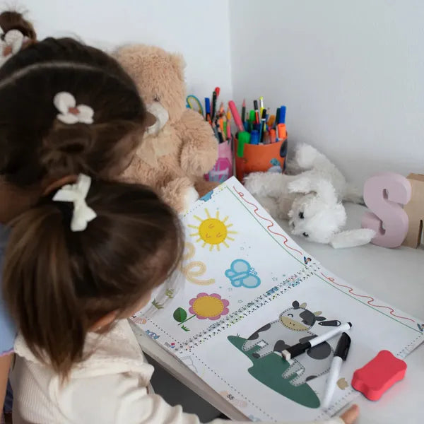 Curious Child 2 – Schreib- und Wischheft zum Schreibenlernen, wiederverwendbar (64 Seiten, 2–5 Jahre)