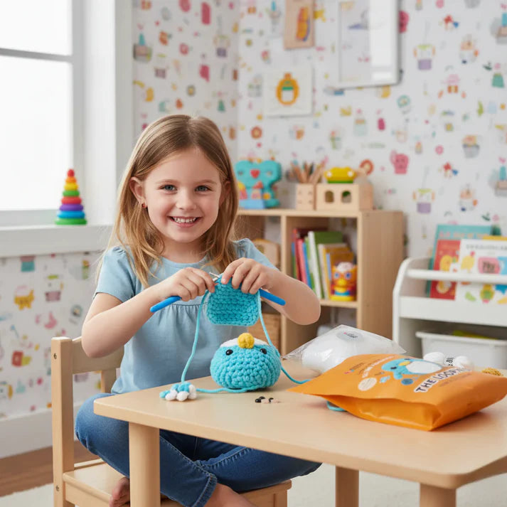 The Loopies 2+1 – Häkelset | 3 niedliche Figuren | Für Kinder ab 10+ Jahren