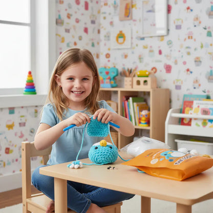 The Loopies 2+1 – Häkelset | 3 niedliche Figuren | Für Kinder ab 10+ Jahren