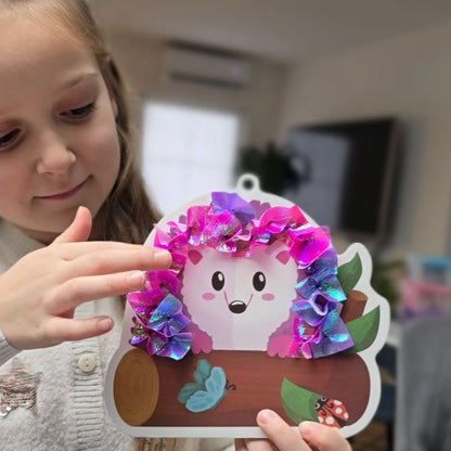 Tufting Kit | Sensorisches Kreativspiel mit bunten Fäden | Für Kinder ab 4+ Jahren