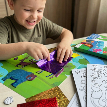 Foil Fun: Tierwelt | Kreativ-Set ohne Chaos (für Kinder von 4–9 Jahren)