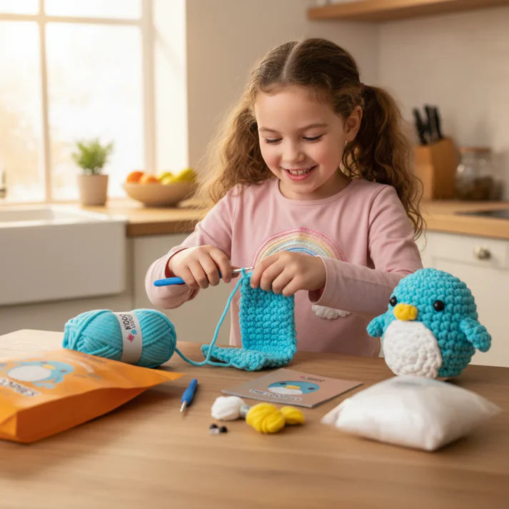 The Loopies 2+1 – Häkelset | 3 niedliche Figuren | Für Kinder ab 10+ Jahren