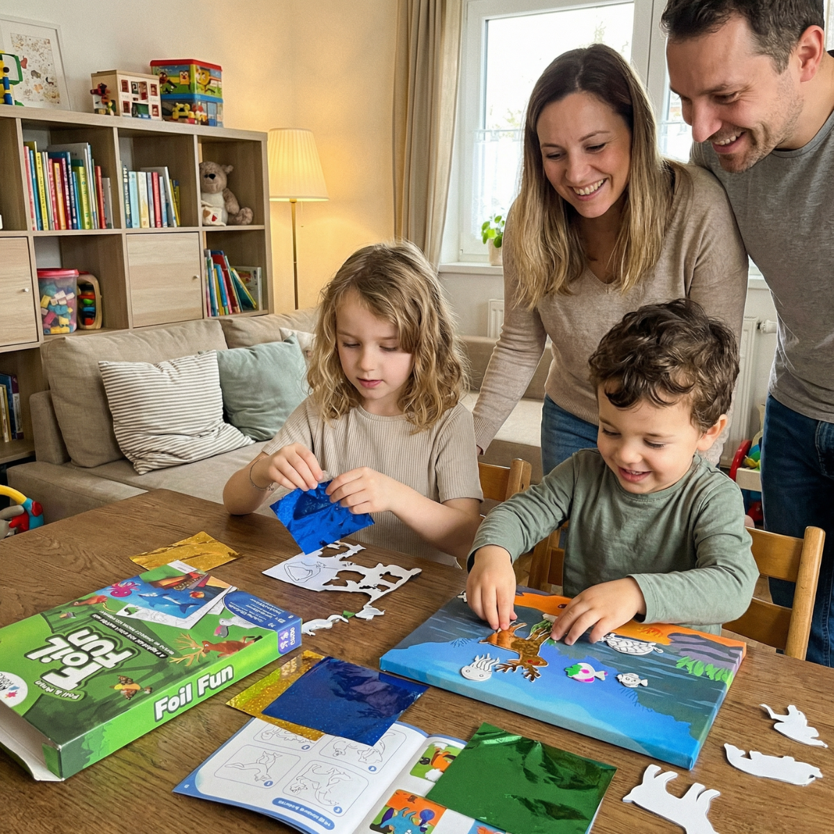 Foil Fun: Tierwelt | Kreativ-Set ohne Chaos (für Kinder von 4–9 Jahren)