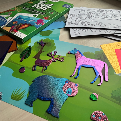 Foil Fun: Tierwelt | Kreativ-Set ohne Chaos (für Kinder von 4–9 Jahren)