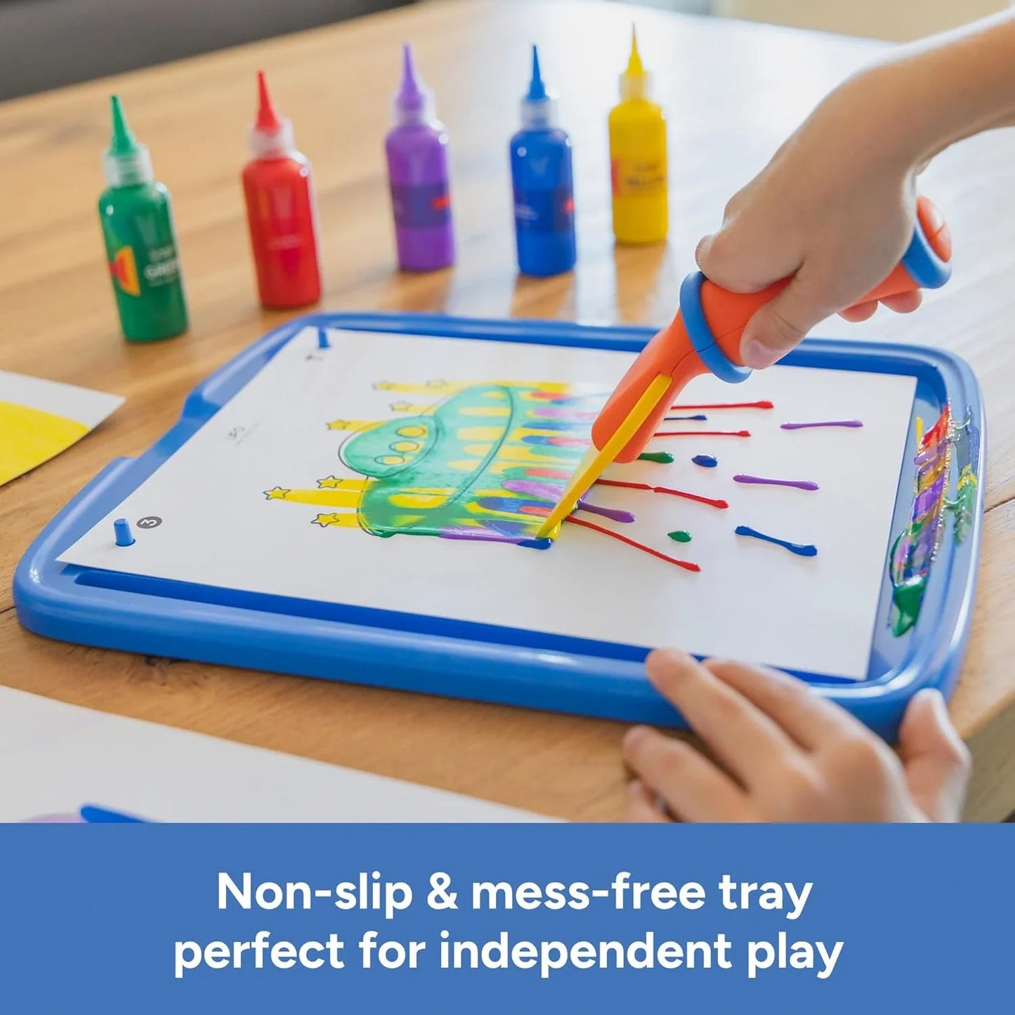 Squeegee Art – Sauberes Kreativ-Set für Kinder ab 5 Jahren