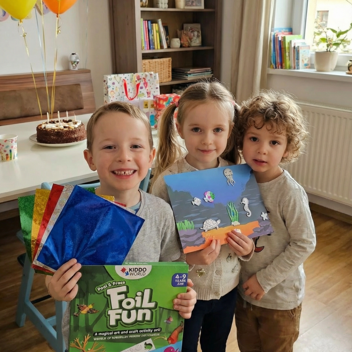 Foil Fun: Tierwelt | Kreativ-Set ohne Chaos (für Kinder von 4–9 Jahren)