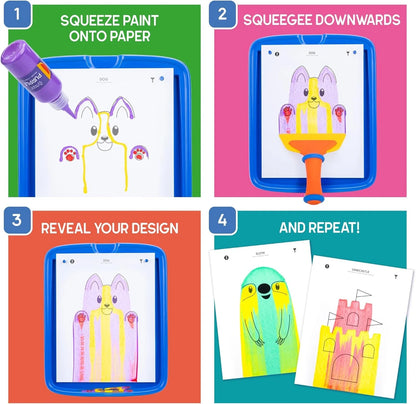 Squeegee Art – Sauberes Kreativ-Set für Kinder ab 5 Jahren