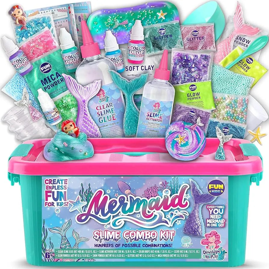 Set zur Herstellung von Meeres-Slime – kreativer Spaß für Kinder ab 4 Jahren