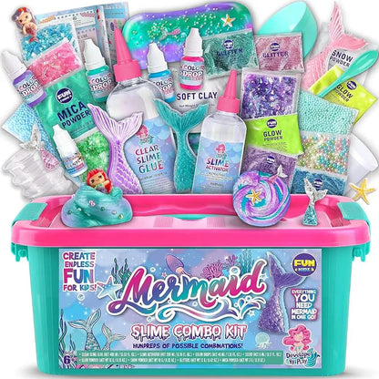 Set zur Herstellung von Meeres-Slime – kreativer Spaß für Kinder ab 4 Jahren