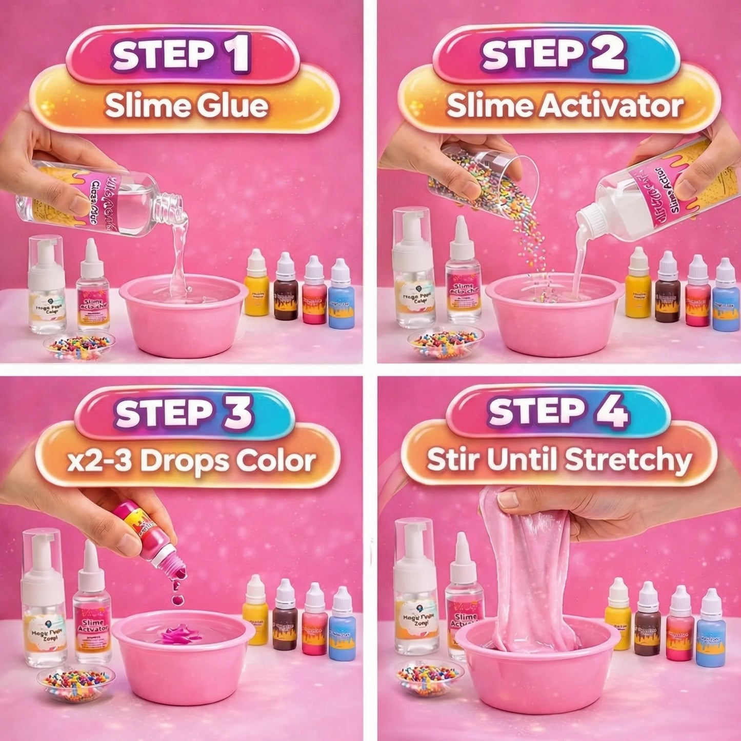 Eiscreme-Slime-Set – kreativer Spaß für Kinder ab 4 Jahren