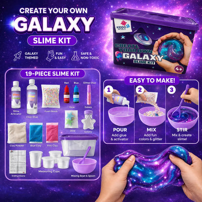 Galaxie-Slime-Set – kreativer Spaß für Kinder ab 4 Jahren