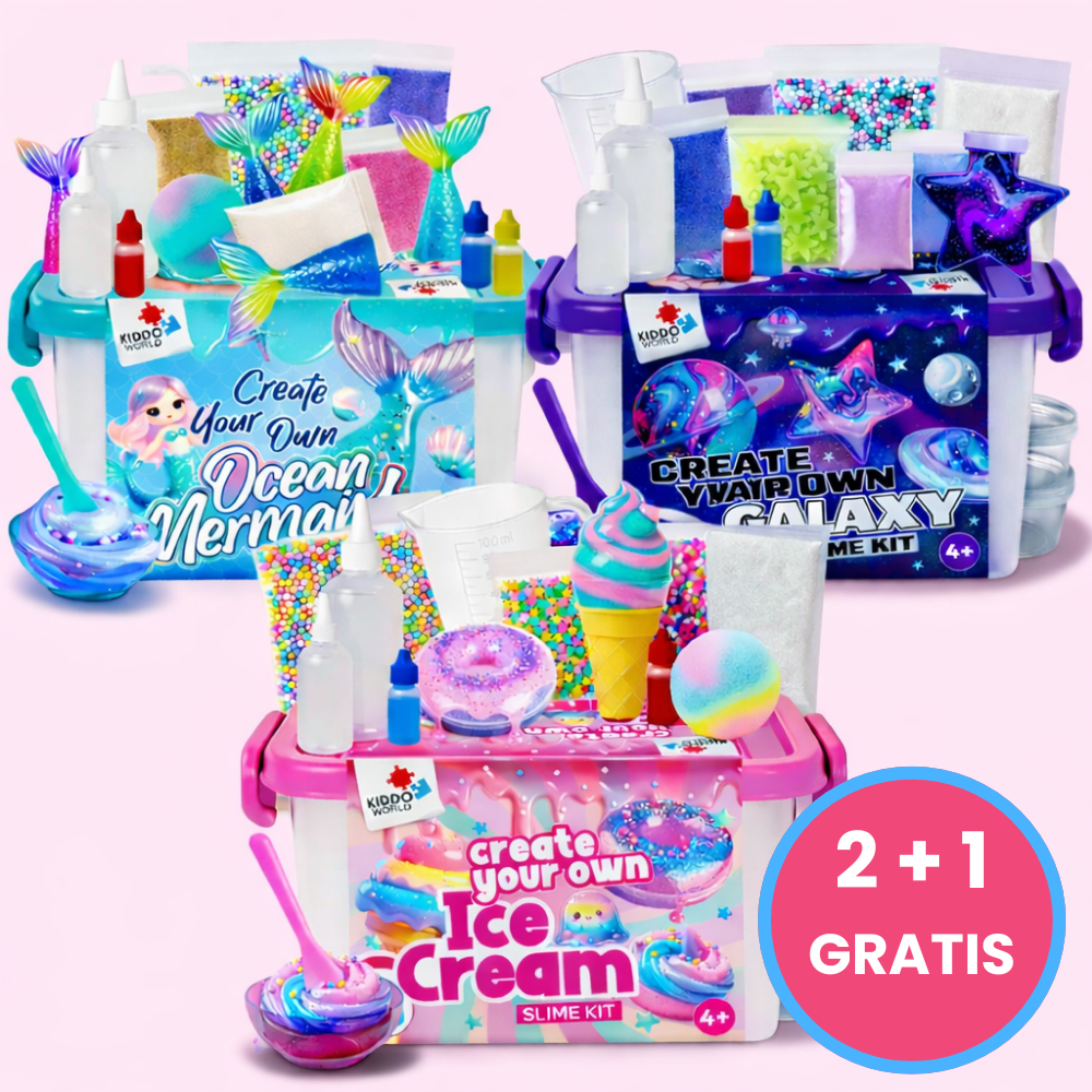 Slime Mega Bundle 2+1 | 3 kreative Welten | Für Kinder ab 4+ Jahren