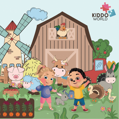 Водна книжка за оцветяване FARM (6+ месеца)